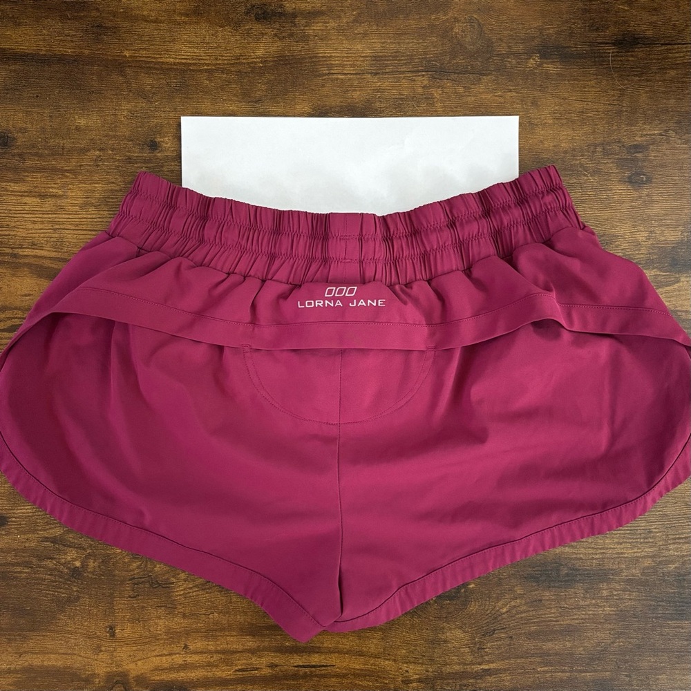 Lorna Jane Shine on Track Star Run Shorts